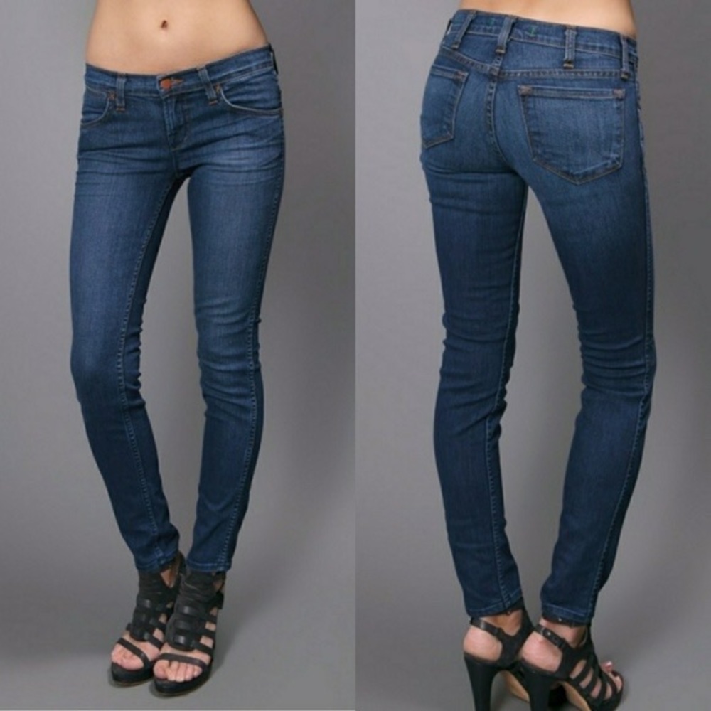J Brand - Bella Low Rise Skinny Raw Hem Jeans, size 27